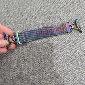 Iridescent Stainless Steel Magnetic Apple Watch Band  (Sizes 38/40/41 mm)